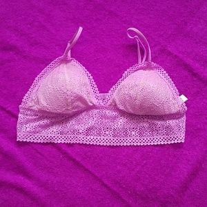 Victoria's Secret Crochet Long Line Bralette
